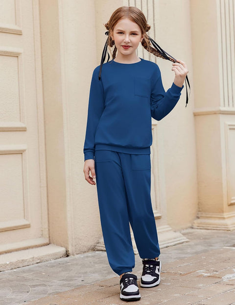 Arshiner Girls 2 Piece Outfits Casual Sets Sweatshirts and Sweatpants