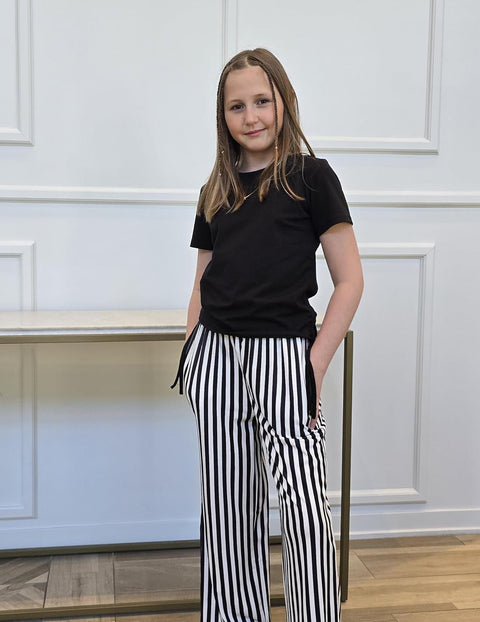 Arshiner Girls Sets Ruched Drawstring Tops and Wide Leg Pants