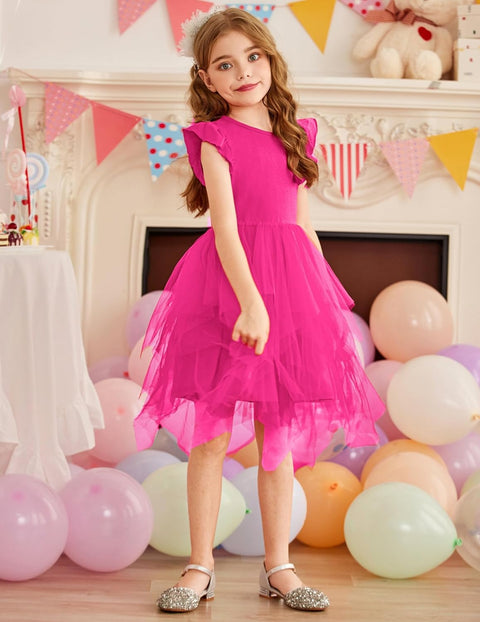 Arshiner Toddler Tutu Dress Girls Irregular Princess Formal Dresses