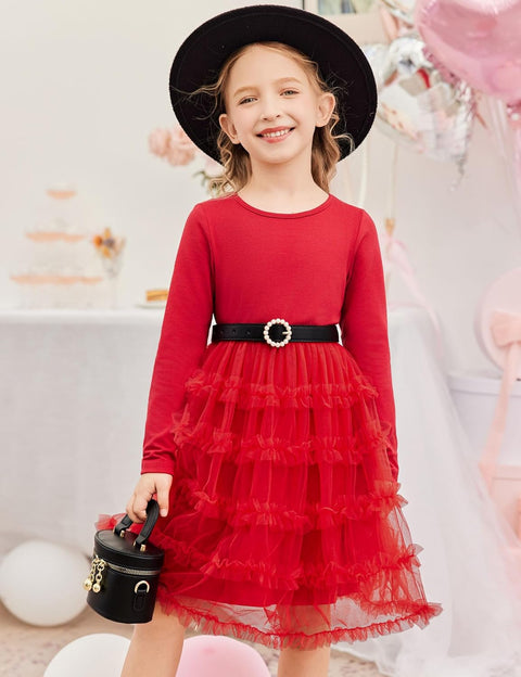 Arshiner Toddler Tutu Dress Girls Ruffle Tiered Party Dresses