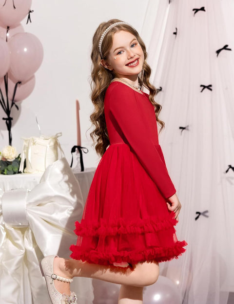 Arshiner Girls Tutu Dresses Toddler Fluffy Tulle Party Dress