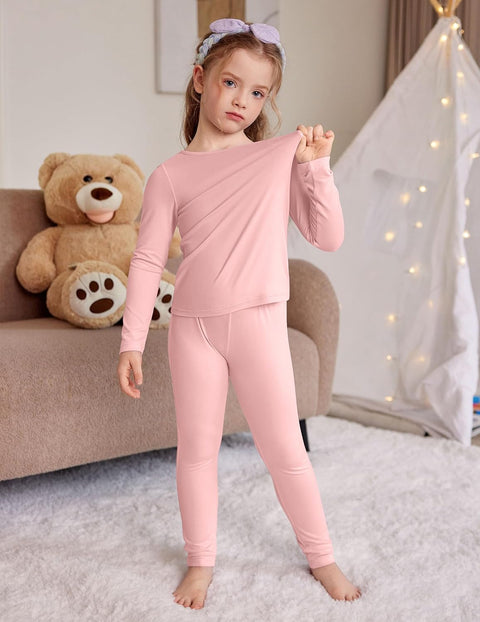 Arshiner Thermal Long Johns Girls Base Layer Top and Bottom Set