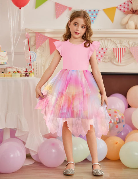 Arshiner Toddler Tutu Dress Girls Irregular Princess Formal Dresses