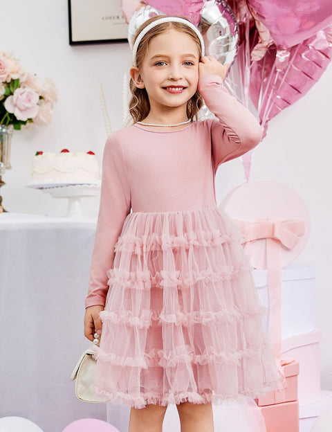 Arshiner Toddler Tutu Dress Girls Ruffle Tiered Party Dresses