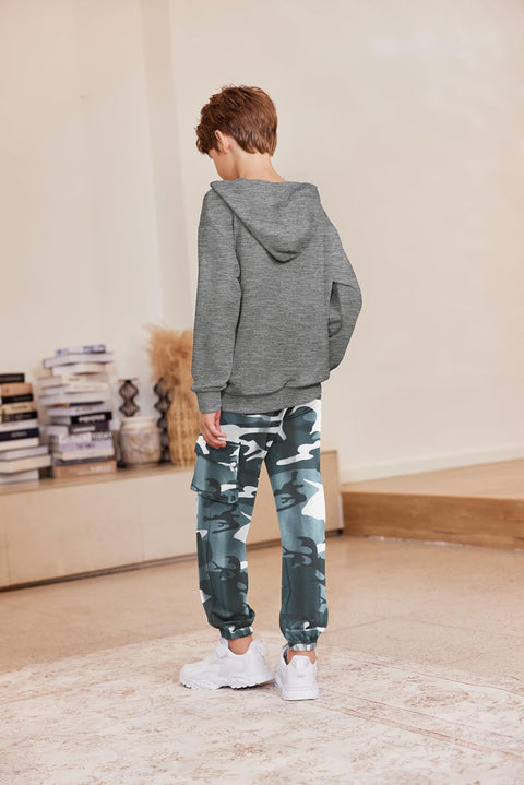 Arshiner Boys Long Sleeve Hoodie and Pants Outfit Set
