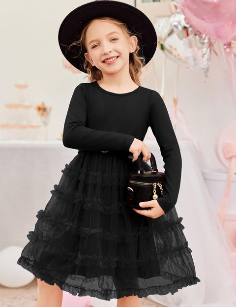 Arshiner Toddler Tutu Dress Girls Ruffle Tiered Party Dresses