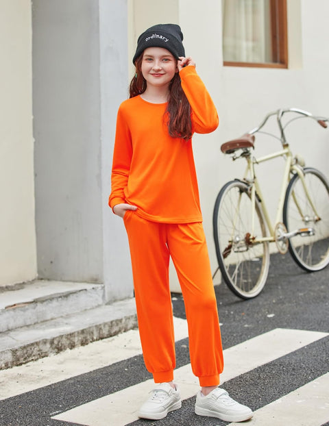 Arshiner Girls 2 Piece Outfits Fashion Tracksuits Jogger Set