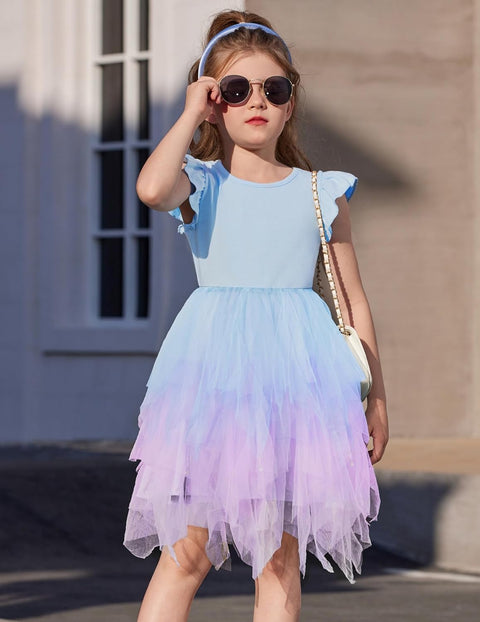 Arshiner Toddler Tutu Dress Girls Irregular Princess Formal Dresses