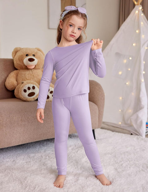 Arshiner Thermal Long Johns Girls Base Layer Top and Bottom Set
