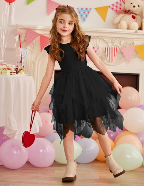 Arshiner Toddler Tutu Dress Girls Irregular Princess Formal Dresses