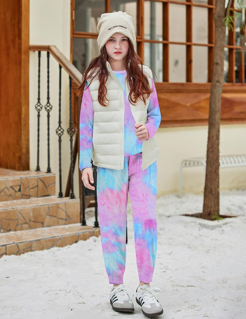 Arshiner Girls 2 Piece Outfits Long Sleeve Sweatshirt Set