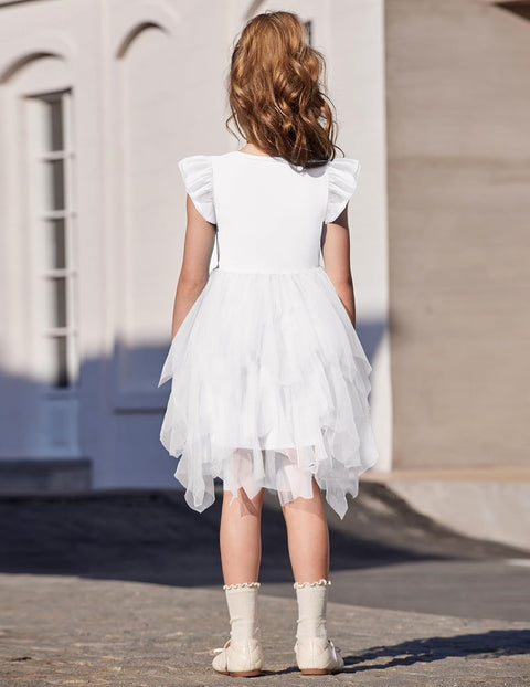 Arshiner Toddler Tutu Dress Girls Irregular Princess Formal Dresses