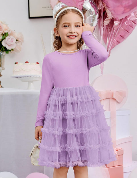 Arshiner Toddler Tutu Dress Girls Ruffle Tiered Party Dresses