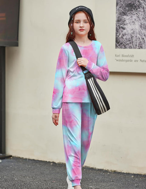 Arshiner Girls 2 Piece Outfits Fashion Tracksuits Jogger Set