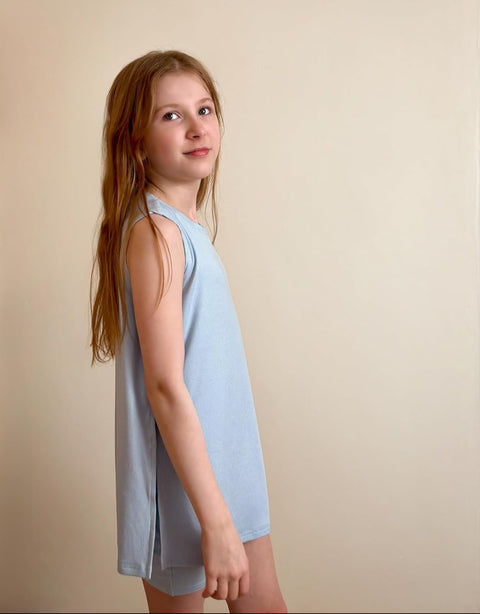 Arshiner Girl 2 Piece Outfits Loose Fit Knit Tunic Tops and Shorts Sets