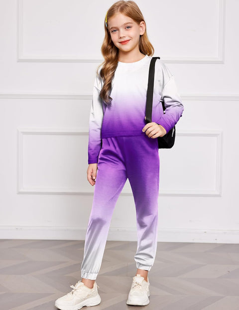 Arshiner Girls 2 Piece Outfits Tie Dye Sweatsuits Set