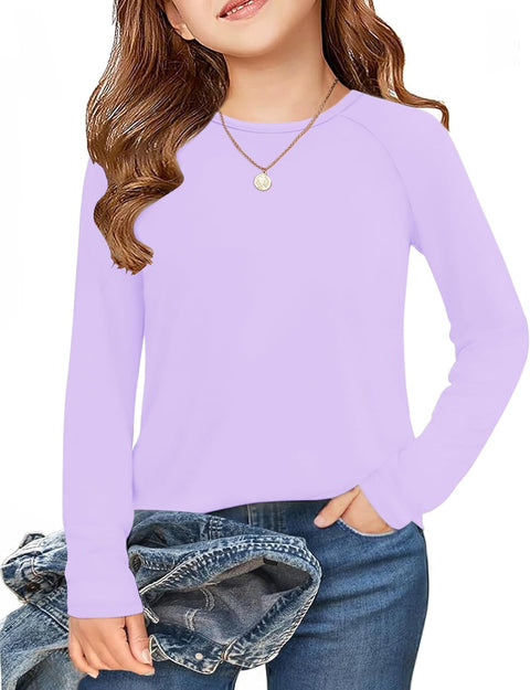 Arshiner Girls Raglan Long Sleeve Shirts Soft Tunic Tops