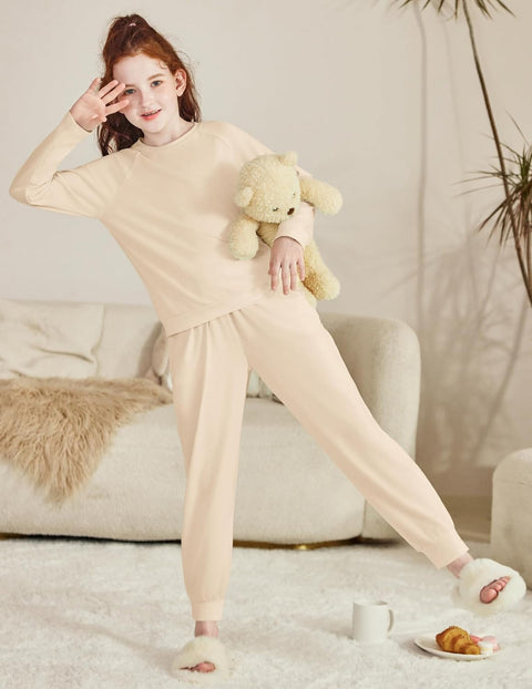 Arshiner Girls 2 Piece Outfits Long Sleeve Sweatsuit Set