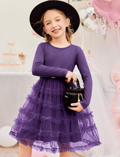 Arshiner Toddler Tutu Dress Girls Ruffle Tiered Party Dresses