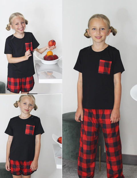 Arshiner Girls Clothes 3 Piece Outfits Short Sleeve Shirt