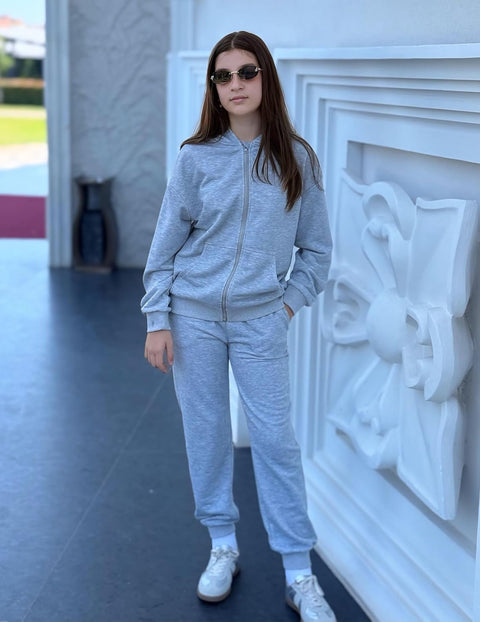 Arshiner Girls 2 Piece Outfits Jogger Sets With Zip Up Hoodie