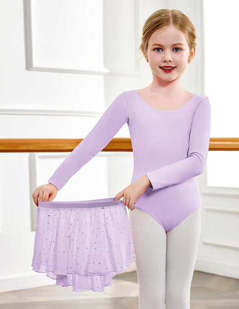 Arshiner Girls Ballet Leotards with Chiffon Dance Skirt Toddler