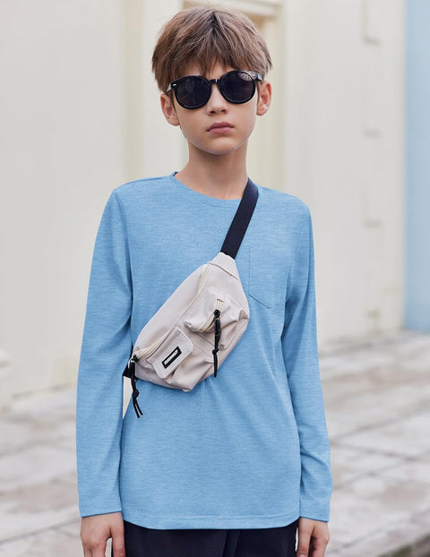 Arshiner Boys Long Sleeve Shirts Casual T Shirt