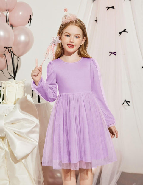 Arshiner Toddler Girls V Back Tutu Dress Tulle Puff Dresses