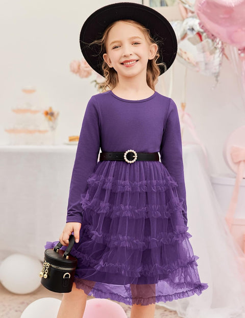 Arshiner Toddler Tutu Dress Girls Ruffle Tiered Party Dresses