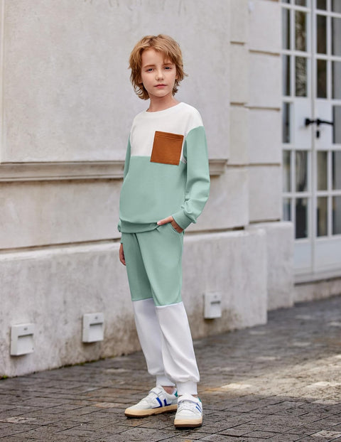 Arshiner Boys Sweatsuit Sweatshirt and Pants Tracksuit Set