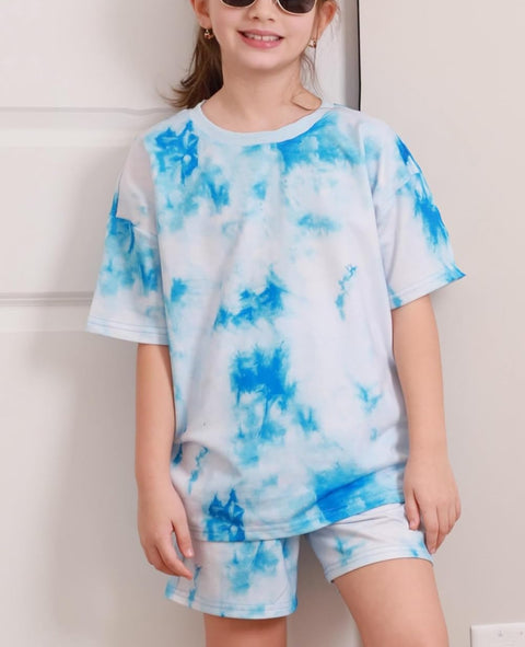 [6Y-14Y] Arshiner Girls 2 Piece Sets Short Sleeve Tops and Shorts