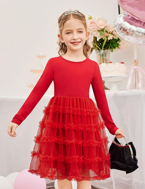 Arshiner Toddler Tutu Dress Girls Ruffle Tiered Party Dresses