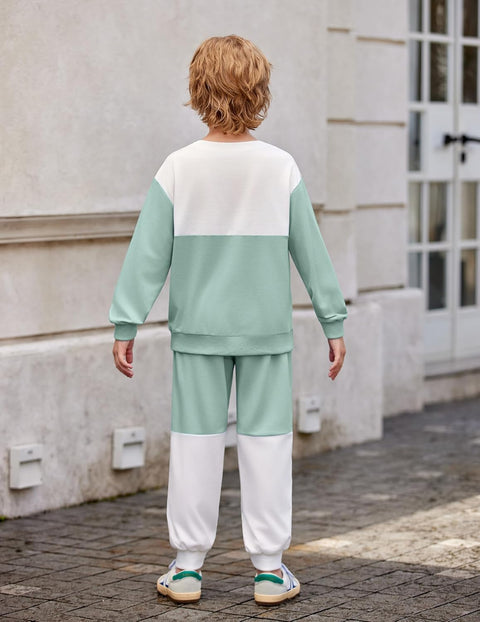 Arshiner Boys Sweatsuit Sweatshirt and Pants Tracksuit Set