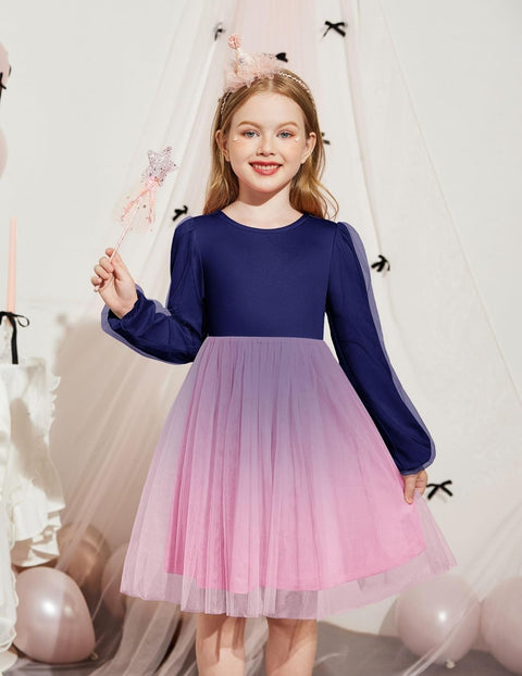 Arshiner Toddler Girls V Back Tutu Dress Tulle Puff Dresses