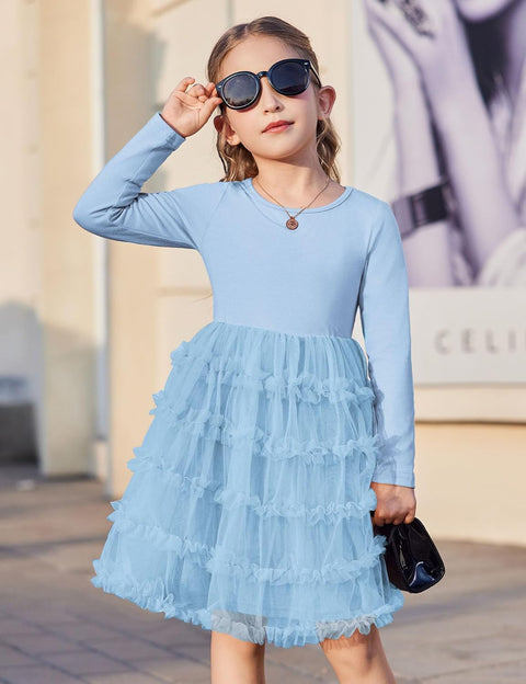 Arshiner Toddler Tutu Dress Girls Ruffle Tiered Party Dresses