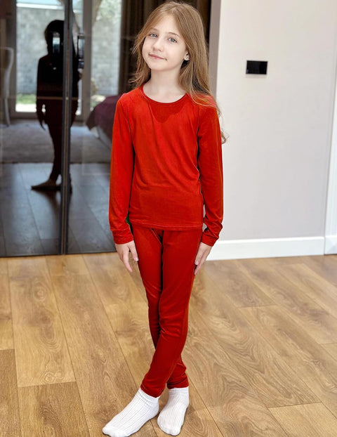 Arshiner Thermal Long Johns Girls Base Layer Top and Bottom Set