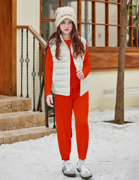 Arshiner Girls 2 Piece Outfits Long Sleeve Sweatshirt Set
