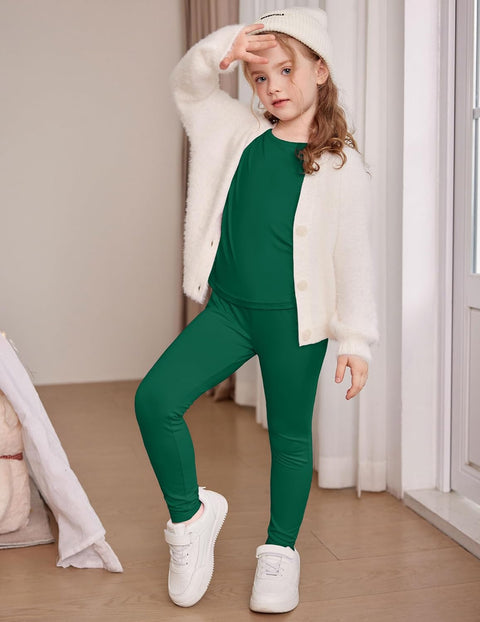 Arshiner Thermal Long Johns Girls Base Layer Top and Bottom Set