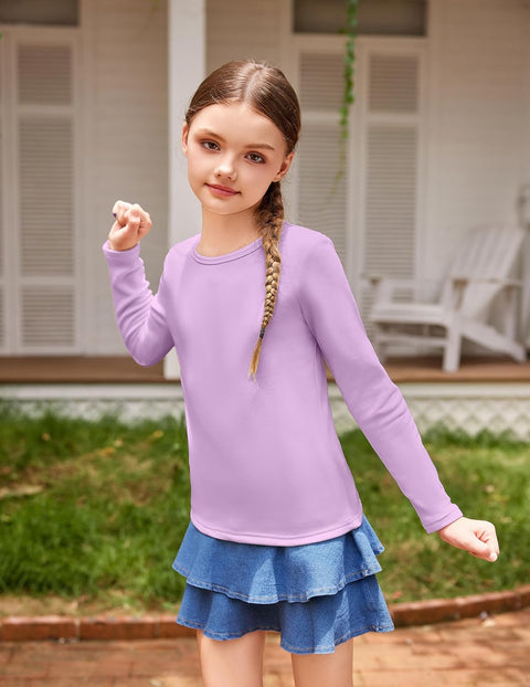 Arshiner Girls Long Sleeve Shirts So Soft Thermal Tunic Tops