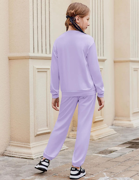 Arshiner Girls 2 Piece Outfits Casual Sets Sweatshirts and Sweatpants