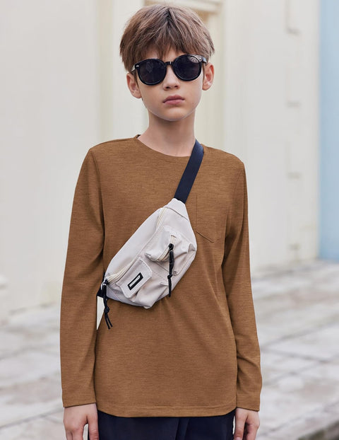 Arshiner Boys Long Sleeve Shirts Casual T Shirt