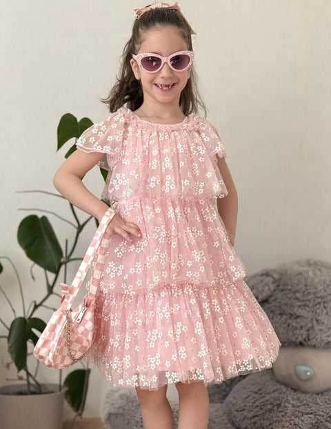 Arshiner Girls Tulle Dress Toddler Layered Tutu Dresses