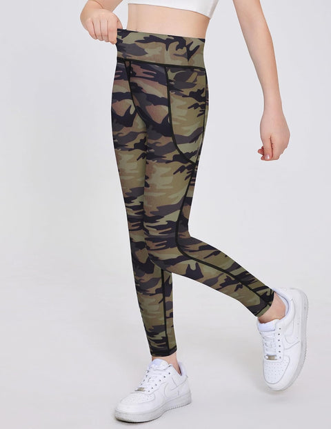 Arshiner Girls Athletic Leggings High Waist Yoga Pants