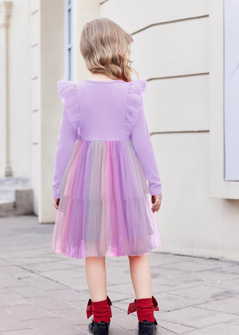 Arshiner Toddler Dress Girls Tutu Tiered Party Sequin Dresses