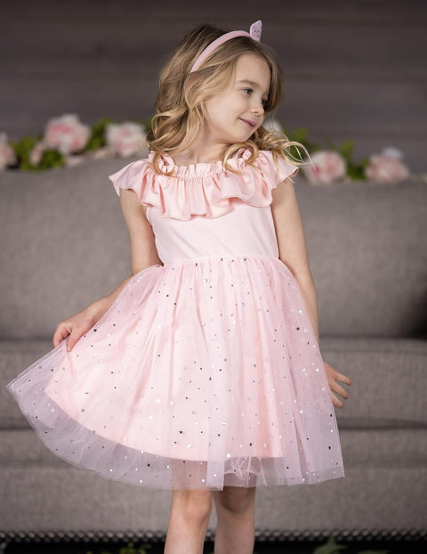 Arshiner Toddler Girl Tulle Dress Girls Sequin Dresses