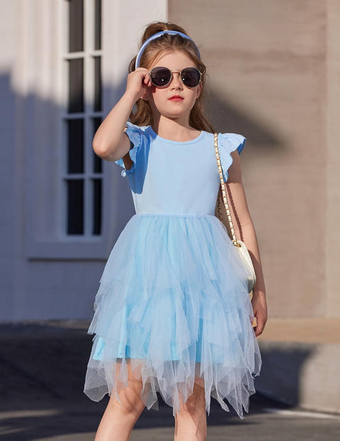 Arshiner Toddler Tutu Dress Girls Irregular Princess Formal Dresses