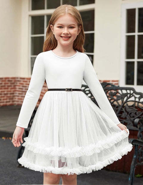 Arshiner Girls Tutu Dresses Toddler Fluffy Tulle Party Dress