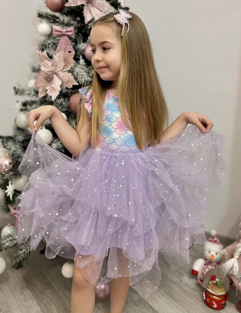 Arshiner Toddler Tutu Dress Girls Irregular Princess Formal Dresses