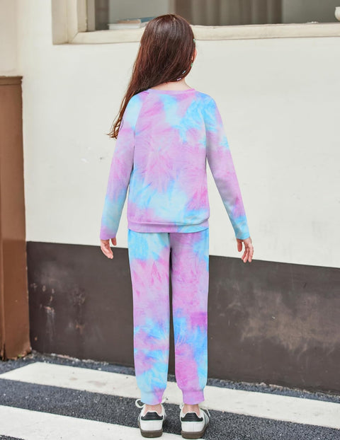 Arshiner Girls 2 Piece Outfits Long Sleeve Sweatsuit Set