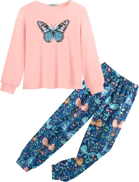 Arshiner Girls 2 Piece Outfits Fashion Tracksuits Jogger Set